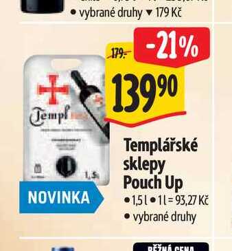 Templářské sklepy Pouch Up 1,5 l