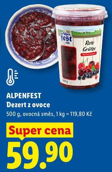 ALPENFEST Dezert z ovoce, 500 g 