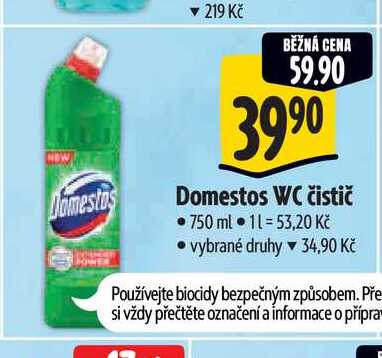 Domestos WC čistič 750 ml