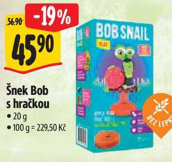 Šnek Bob s hračkou, 20 g