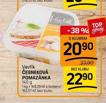ČESNEKOVÁ POMAZÁNKA 140 g