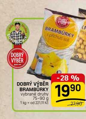 DOBRÝ VÝBĚR BRAMBURKY vybrané druhy 75-90 g