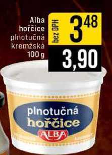 Alba hořčice plnotučná kremžská 100 g