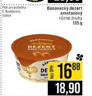 Bánovecký dezert smetanový různé druhy 135 g