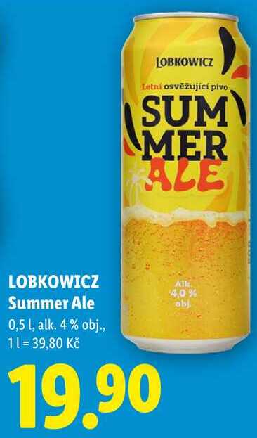 LOBKOWICZ Summer Ale, 0,5 l 