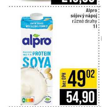 Alpro sójový nápoj různé druhy 1l