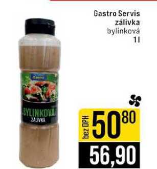 Gastro Servis zálivka bylinková 1l