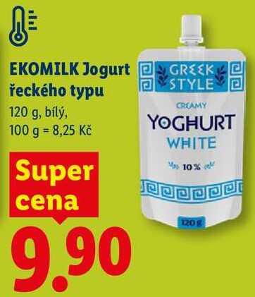 EKOMILK Jogurt, řeckého typu, 120 g