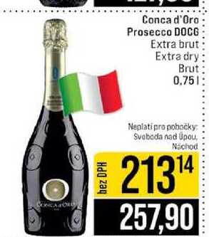 Conca d'Oro Prosecco DOCG Extra brut Extra dry Brut 0.75l