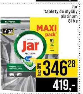 Jar tablety do myčky platinum 81 81ks