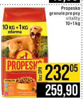 Propesko granule pro psy vitality 10+1kg