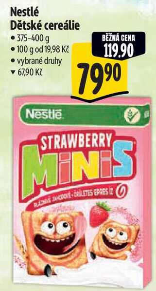 Nestlé Dětské cereálie, 375-400 g