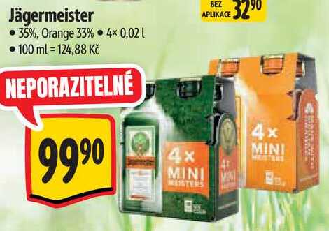 Jägermeister, 4x 0,02 l