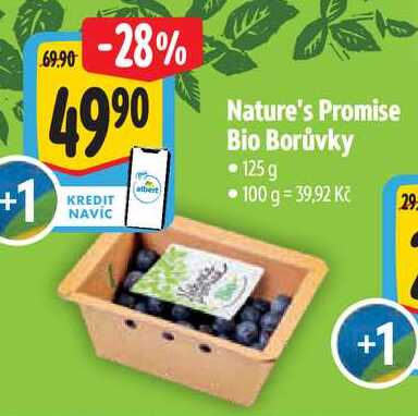 Nature's Promise Bio Borůvky, 125 g