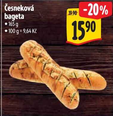 Česneková bageta, 165 g 