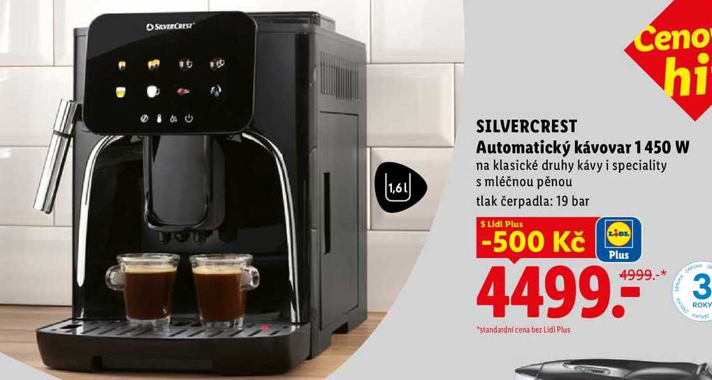 SILVERCREST Automatický kávovar 1450 W  