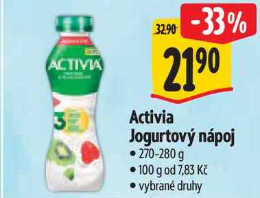 Activia Jogurtový nápoj, 270-280 g
