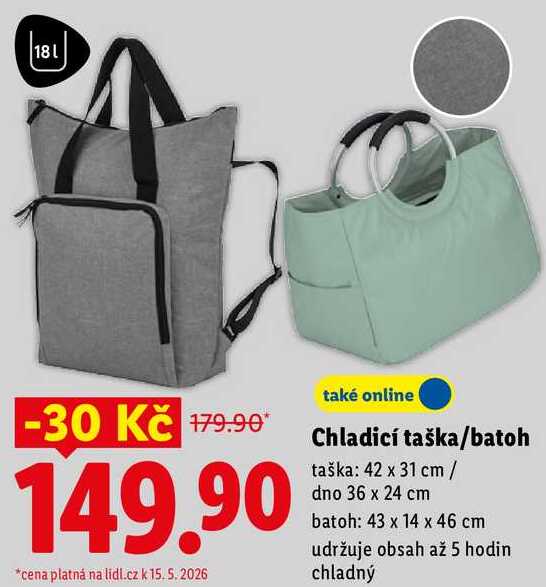 Chladicí taška/batoh taška