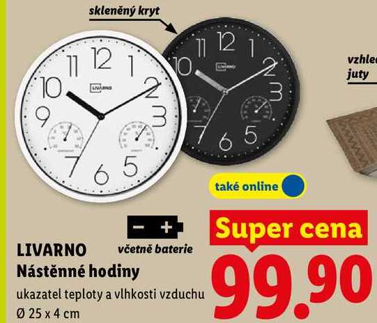 LIVARNO Nástěnné hodiny