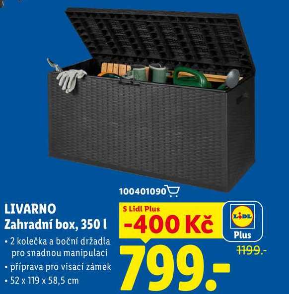 LIVARNO Zahradní box, 350 l