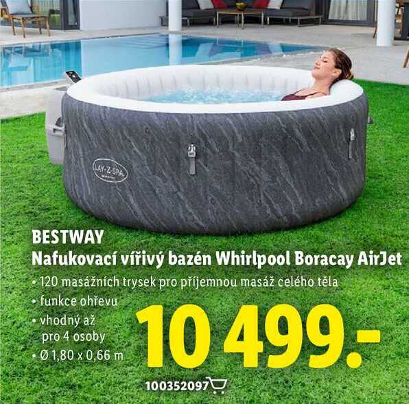BESTWAY Nafukovací vířivý bazén Whirlpool Boracay AirJet  
