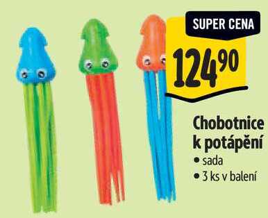 Chobotnice k potápění, 3 ks