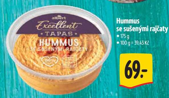 Hummus se sušenými rajčaty, 175 g