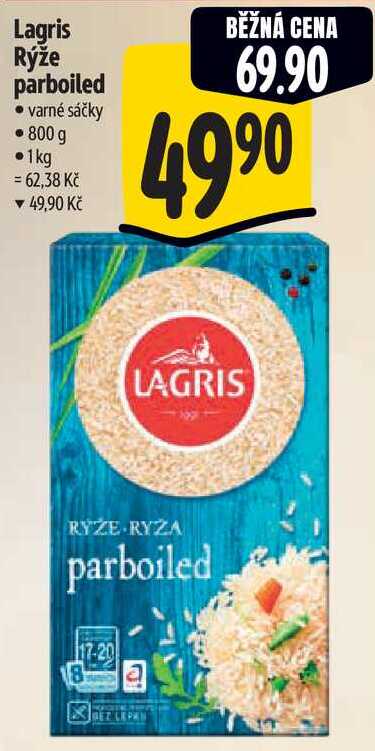 Lagris Rýže parboiled, 800 g