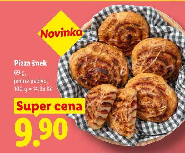 Pizza šnek, 69 g 