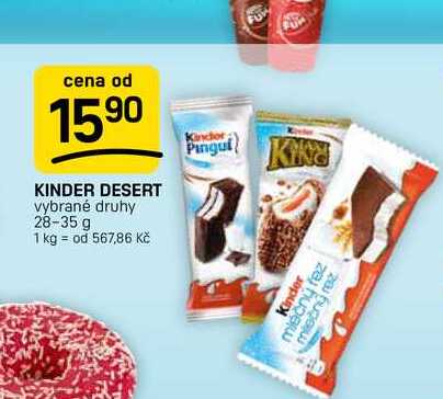 KINDER DESERT vybrané druhy 28-35 g