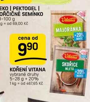 KOŘENÍ VITANA vybrané druhy 5-28 g 