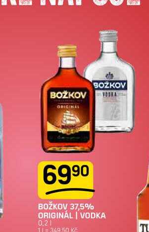 BOŽKOV 37,5% ORIGINÁL | VODKA 0,2l