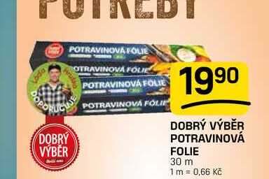 DOBRÝ VÝBĚR POTRAVINOVÁ FOLIE 30 m