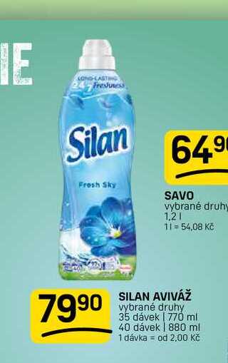 SILAN AVIVÁŽ vybrané druhy 35 dávek | 770 ml