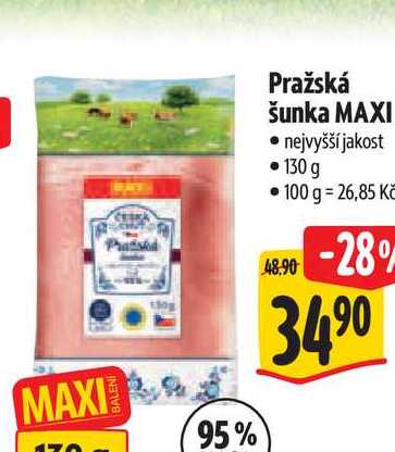 Pražská šunka MAXI 130 g