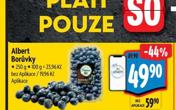  Albert Borůvky 250 g 