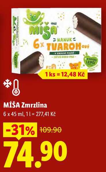 MÍŠA Zmrzlina, 6 x 45 ml