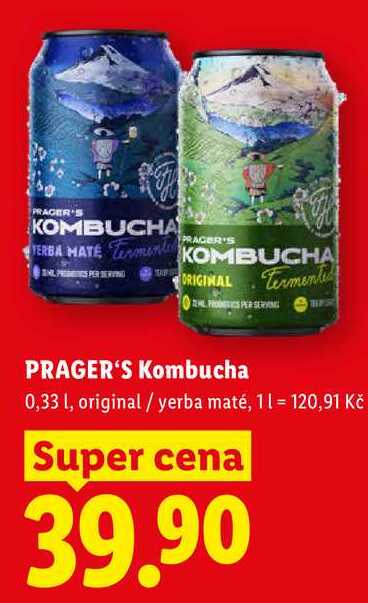 PRAGER'S Kombucha, 0,33 l