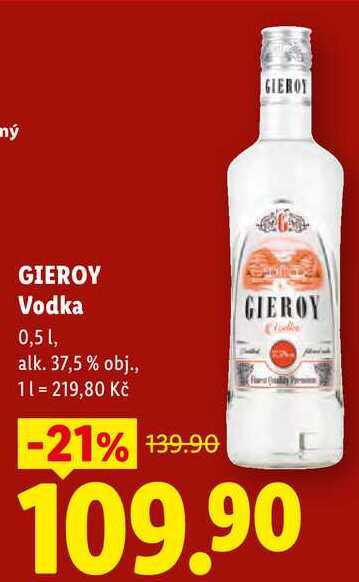 GIEROY Vodka, 0,5 1