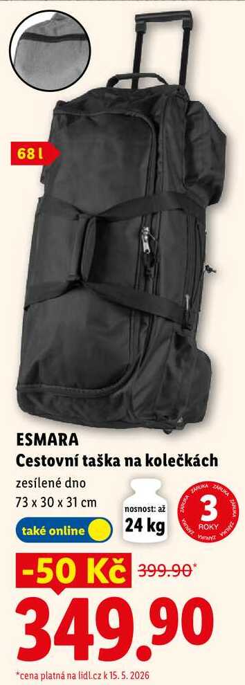 ESMARA Cestovní taška na kolečkách