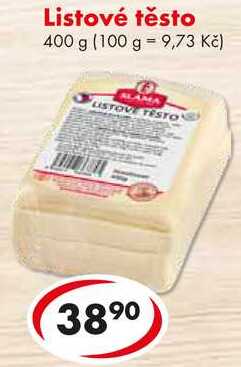 Listové těsto, 400 g 