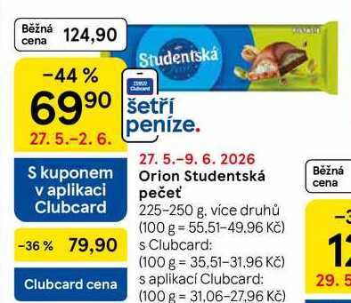 Orion Studentská pečeť, 225-250 g, více druhů 