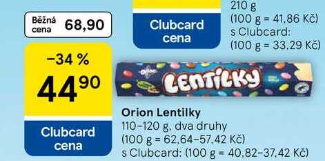 Orion Lentilky, 110-120 g