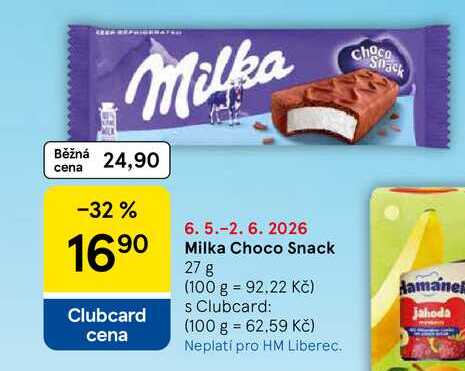 Milka Choco Snack, 27 g