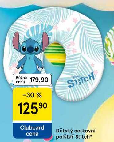 Dětský cestovní polštář Stitch