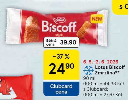 Lotus Biscoff Zmrzlina, 90 ml