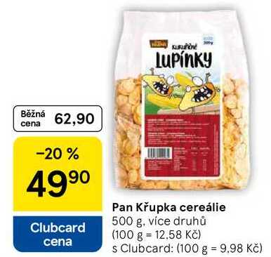 Pan Křupka cereálie, 500 g, více druhů