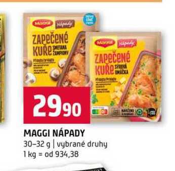 MAGGI NÁPADY 30-32 g vybrané druhy
