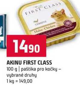 AKINU FIRST CLASS 100 g paštika pro kočky vybrané druhy