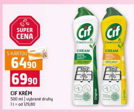 CIF KRÉM 500 ml vybrané druhy